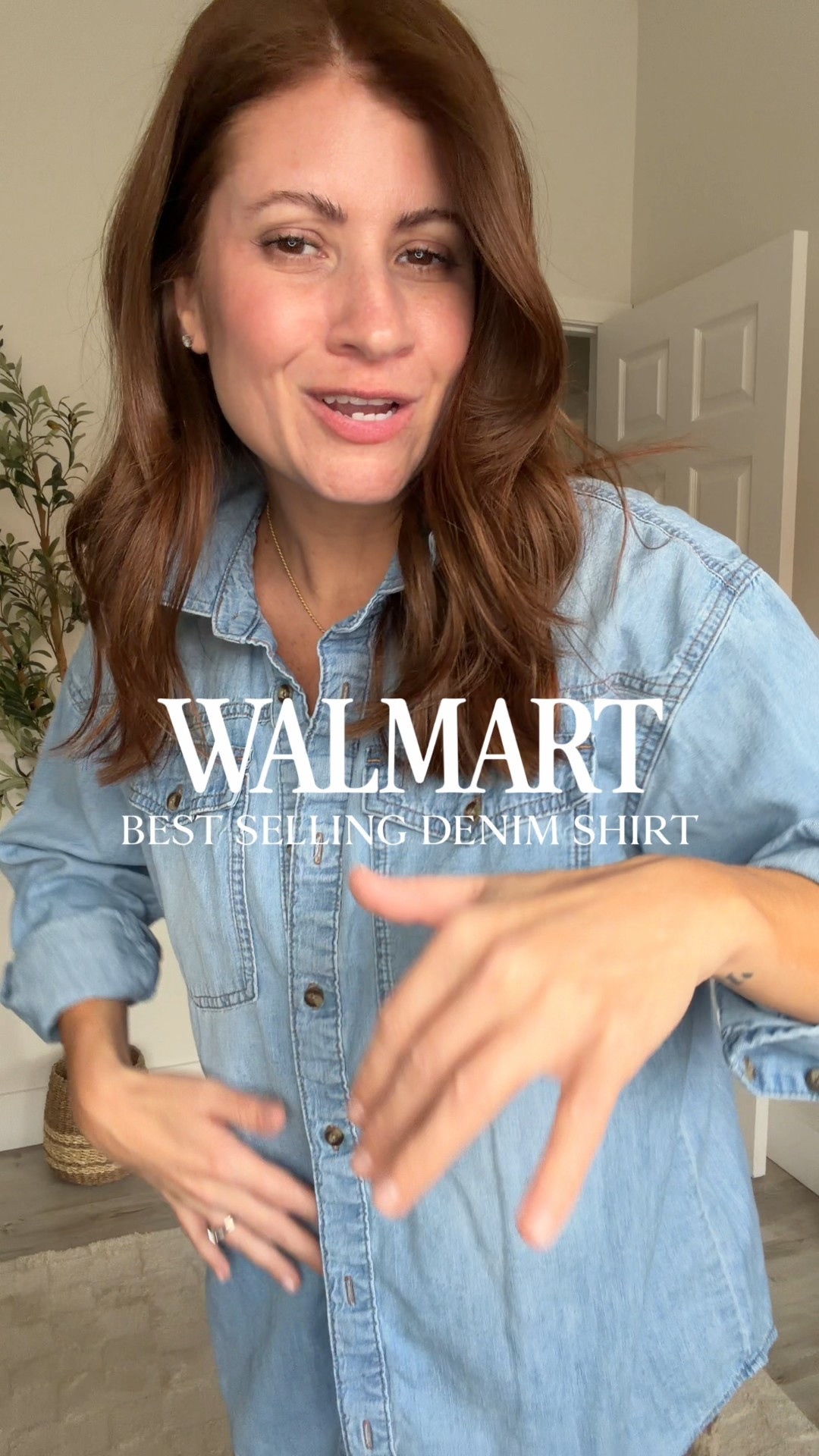 My favorite denim shirt from Walmart and I’m not even exaggerating 🙌🏼🤍 I reach for this one constantly  it’s just that good.

The oversized fit is perfection, it layers so easily, and it comes in four washes so you can grab your vibe. Throw it over a tank, button it up with shorts, or wear it open with leggings,  it works every time.

Follow @styledinasnap_ for more affordable finds you’ll actually wear ✨ If you don’t have a go-to denim shirt yet… this is it.

Are you a light wash or dark wash girl? 👀

#Walmart #WalmartStyle

#LTKSeasonal #LTKOver40