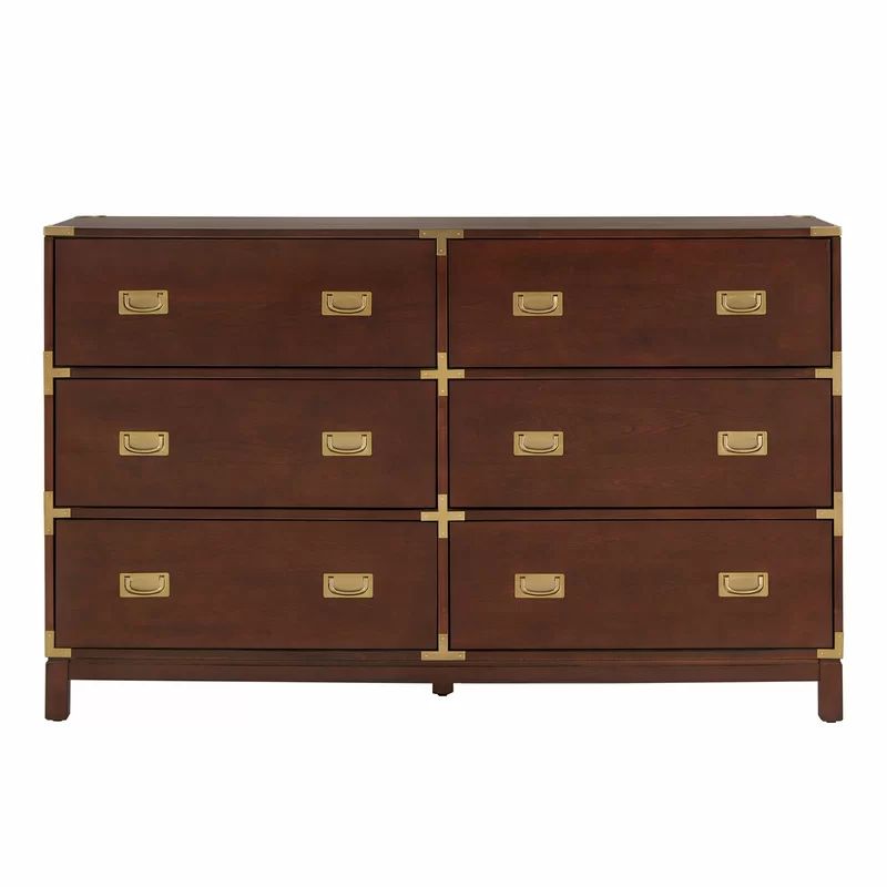 Dania 6 Drawer 59.75'' W Double Dresser | Wayfair North America