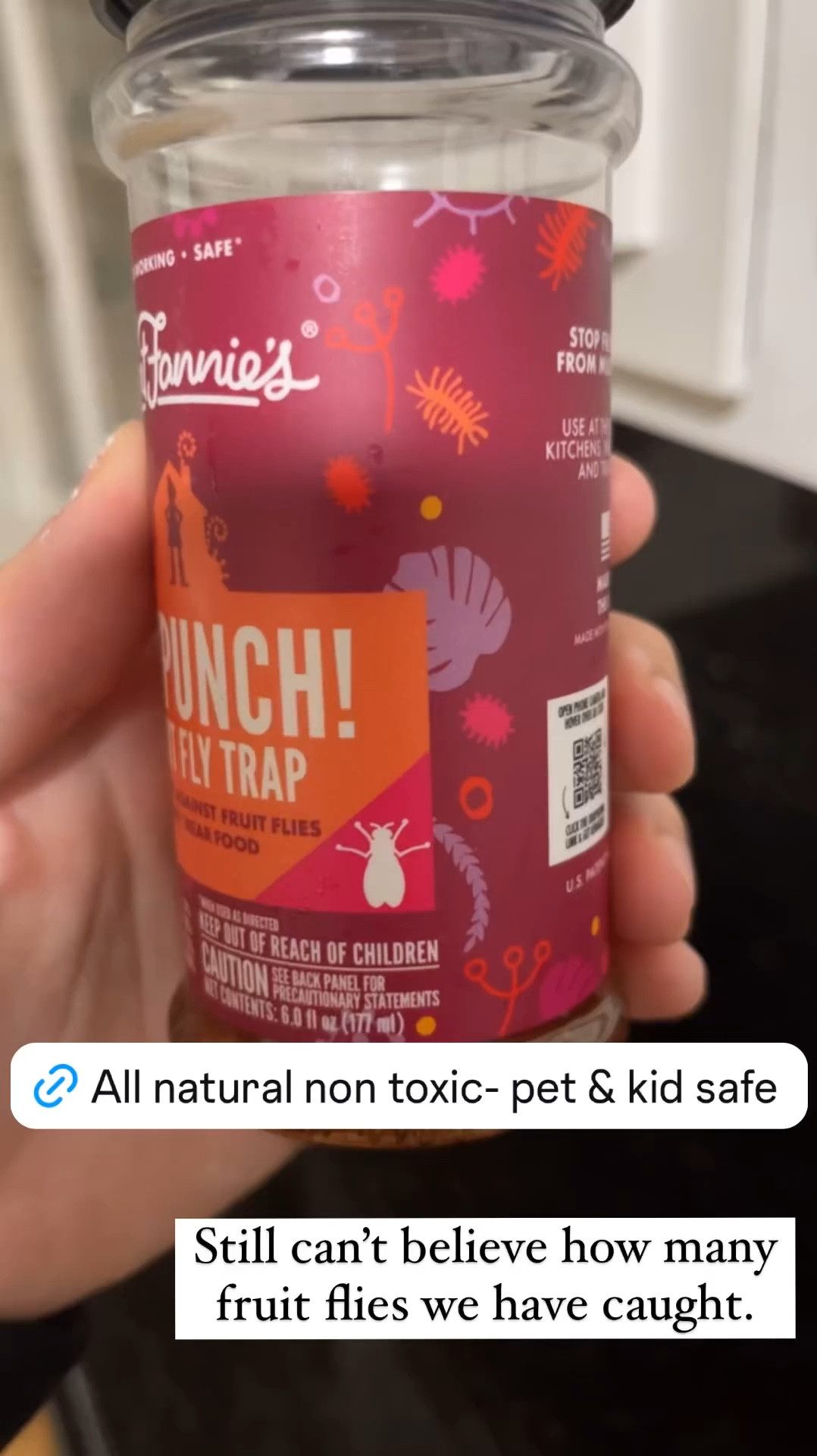 Anyone else getting the worst fruit flies this year?? I found a non toxic all natural fruit fly solution! We have caught SOOO MANY (kinda embracing) over the last week! Highly recommend. #clean #cleaning #bugkiller #nontoxic #allnatural things you didn’t know you needed! 

#LTKFamily #LTKFindsUnder50 #LTKHome