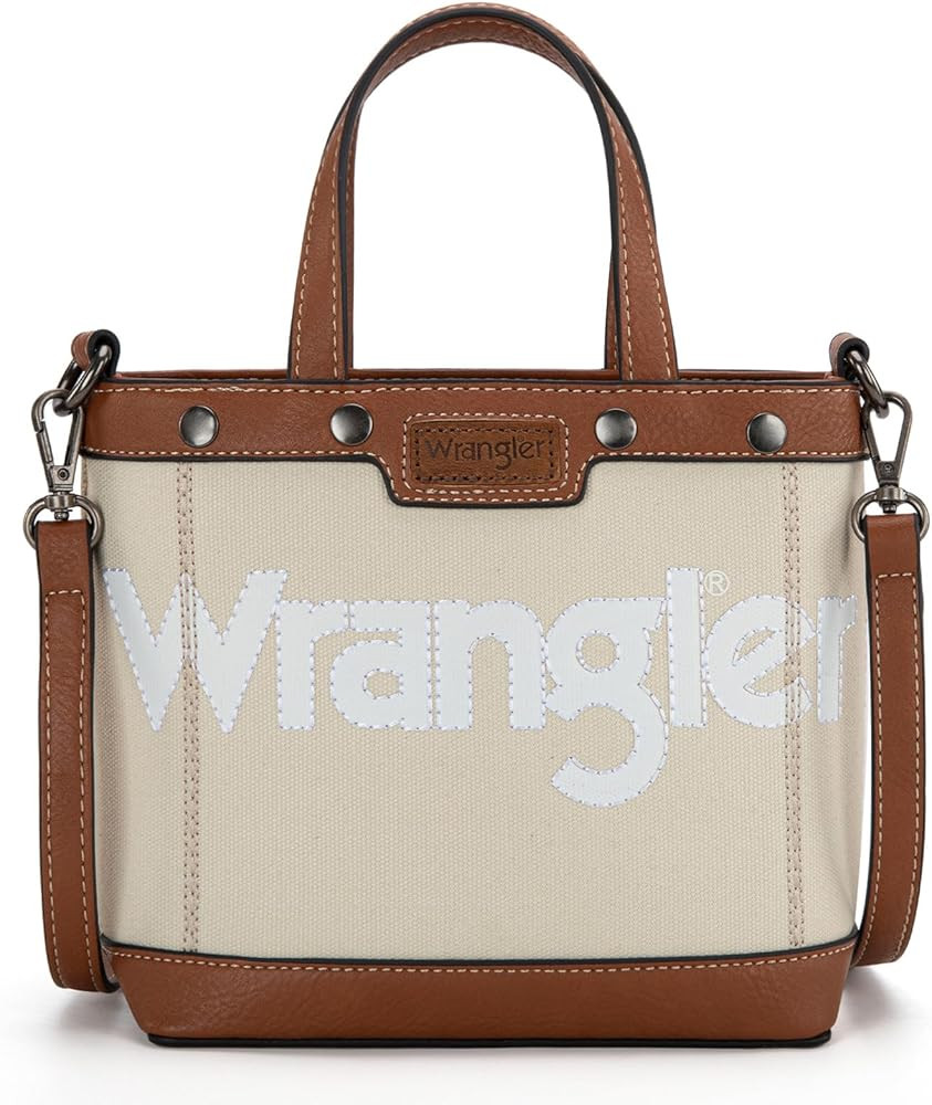 Montana West Wrangler Tote Bag for Women Vintage Top Handle Handbags and Shoulder Bag | Amazon (US)