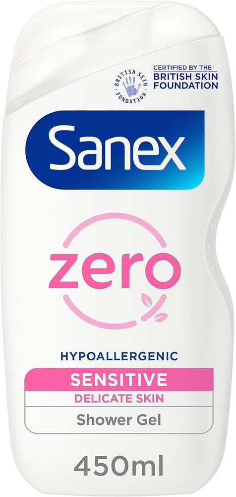 Sanex Zero% Sensitive Skin Shower Gel 450ml | Amazon (UK)
