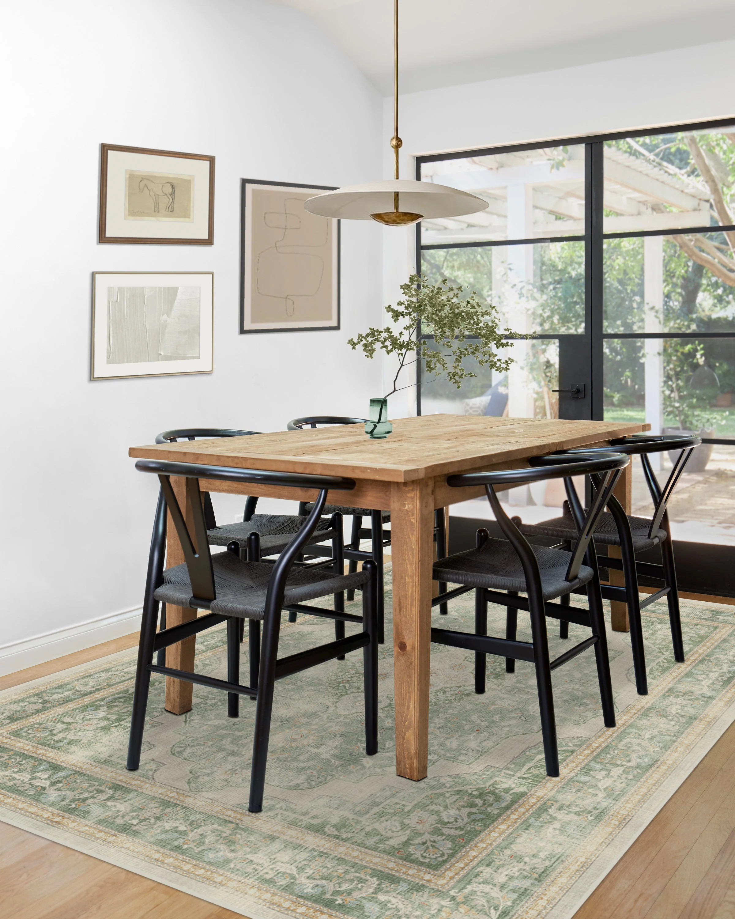 Adeline Natural Sage Rug | Ruggable
