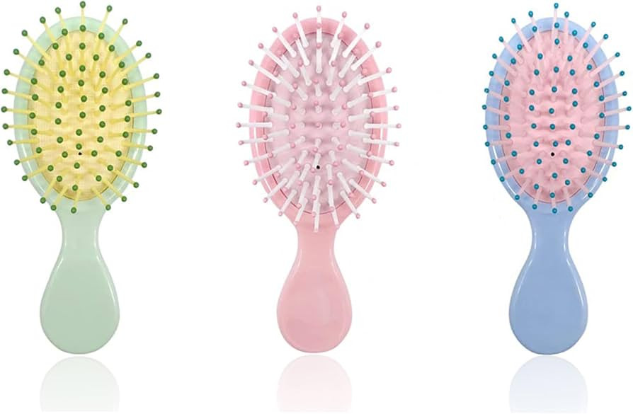3 Pieces Mini Wet Hair Brush, Travel Detangling Brush, for Most Hair Types, with Ease Knots Witho... | Amazon (US)
