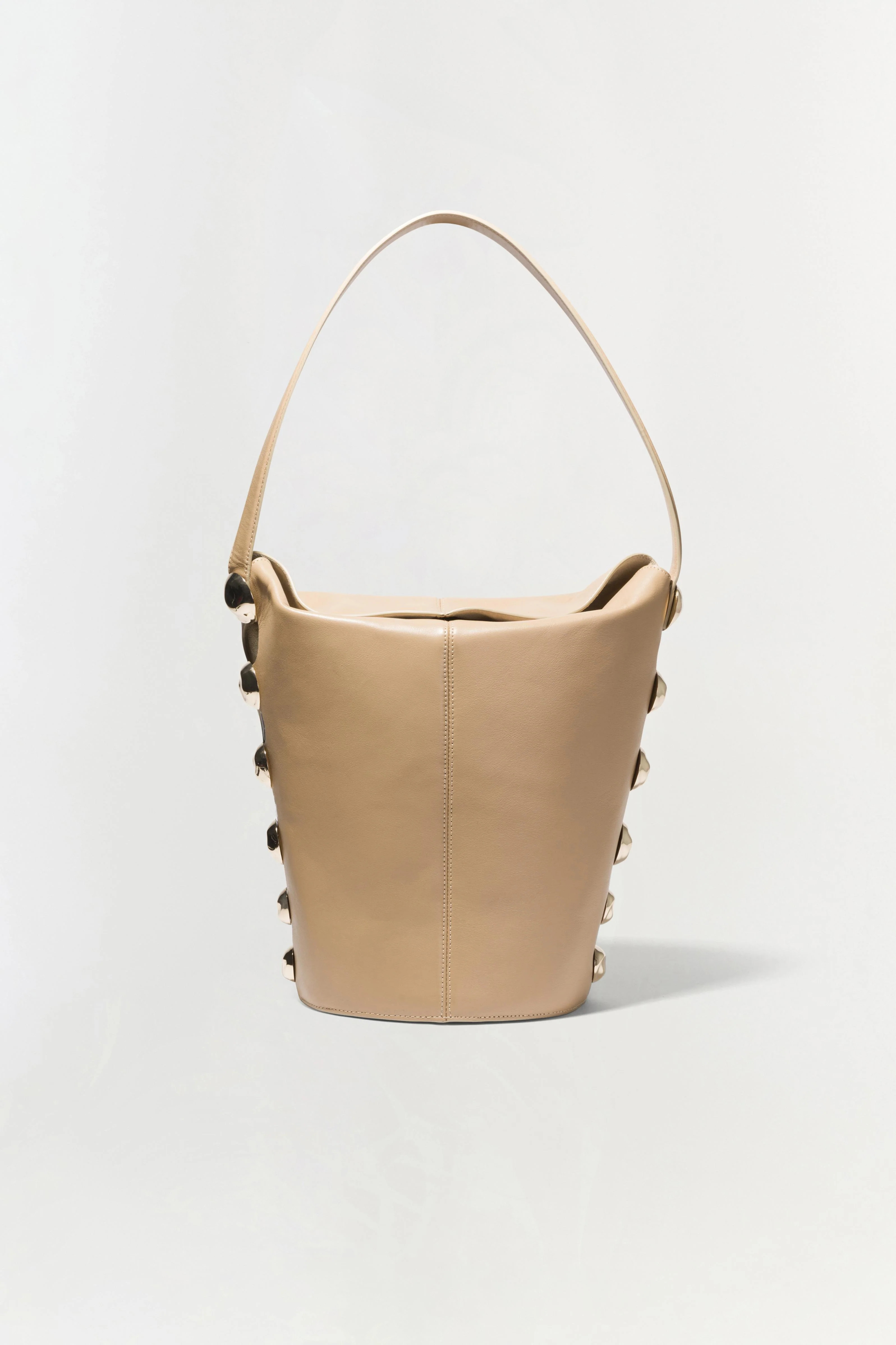 Amaya Suede Studded Bucket Bag | Simkhai