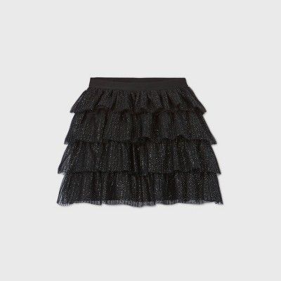 Girls' Sparkle Skirt - Cat & Jack™ Black | Target
