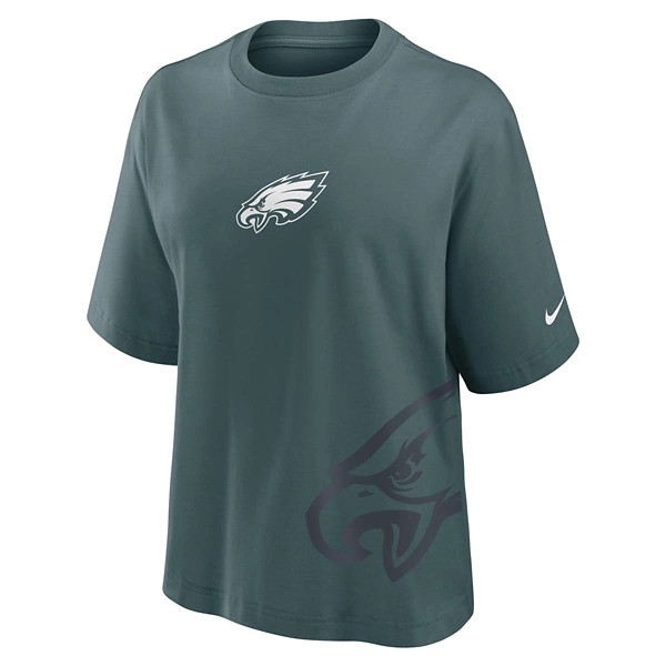 Women's Philadelphia Eagles Nike Boxy T-Shirt Medium Jade | Scheels