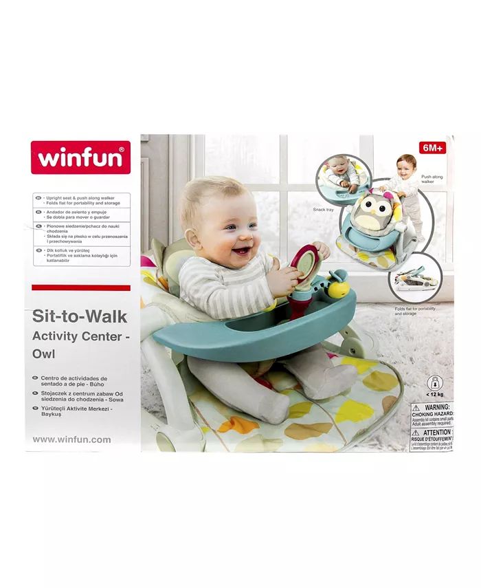 Winfun Sit to Walk Activity Center - Owl & Reviews - All Toys - Macy's | Macys (US)