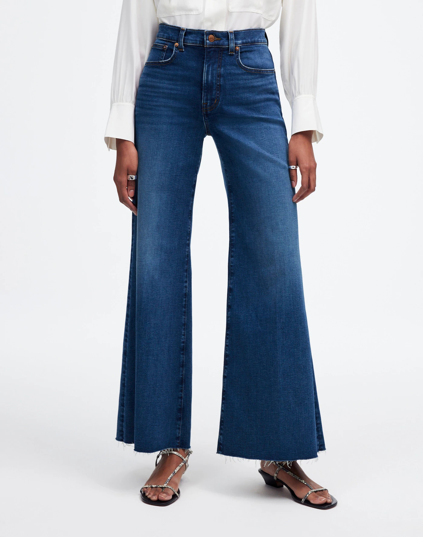 Flared Wide-Leg Crop Jeans | Madewell