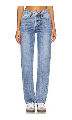 superdown Lanie Jeans in Mid Blue Wash from Revolve.com | Revolve Clothing (Global)