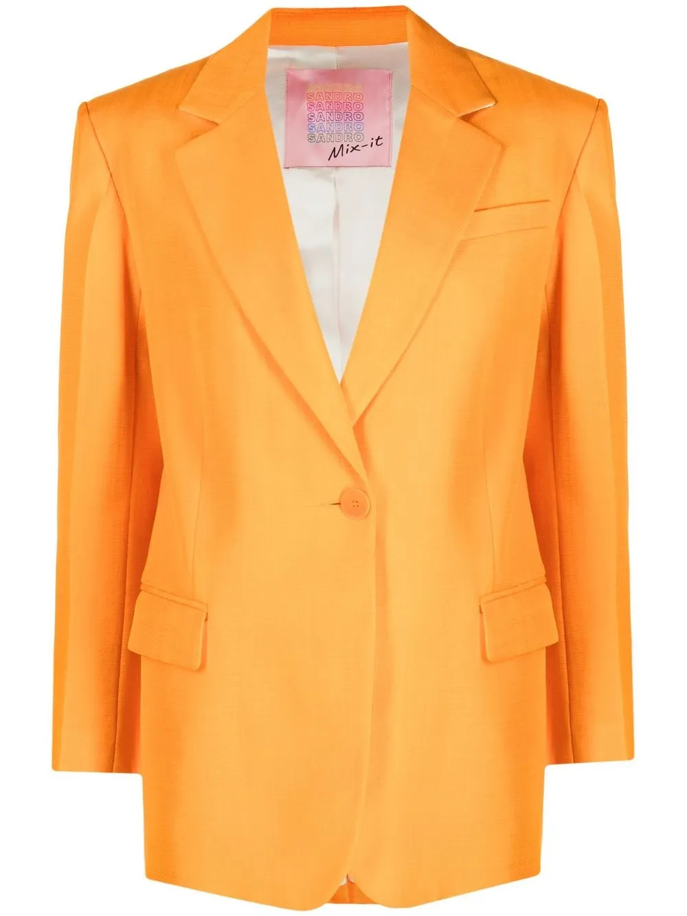 SANDRO Blazer Monopetto - Farfetch | Farfetch Global