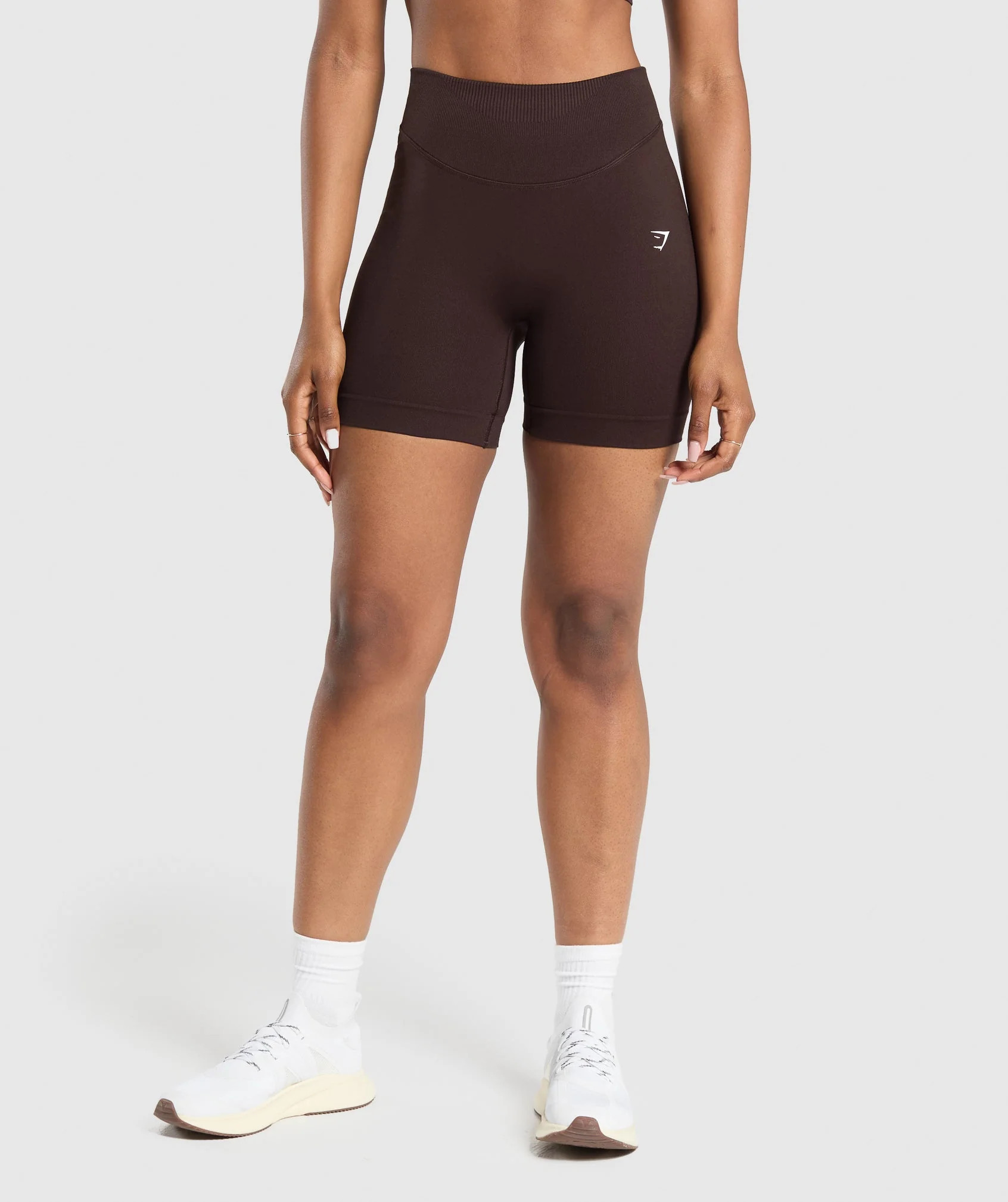 Gymshark Sweat Seamless Shorts - Heritage Brown | Gymshark US
