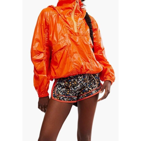 FP Movement Spring Showers Water Resistant Packable Rain Jacket Heat Wave XS NWT | Poshmark