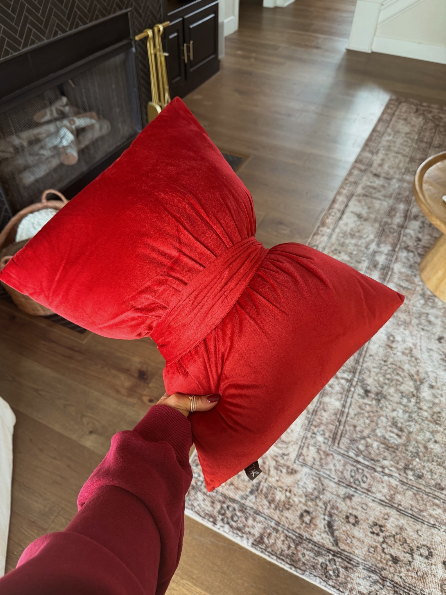 Cute bow pillow from Walmart Christmas decor

#LTKSeasonal #LTKHome #LTKHoliday