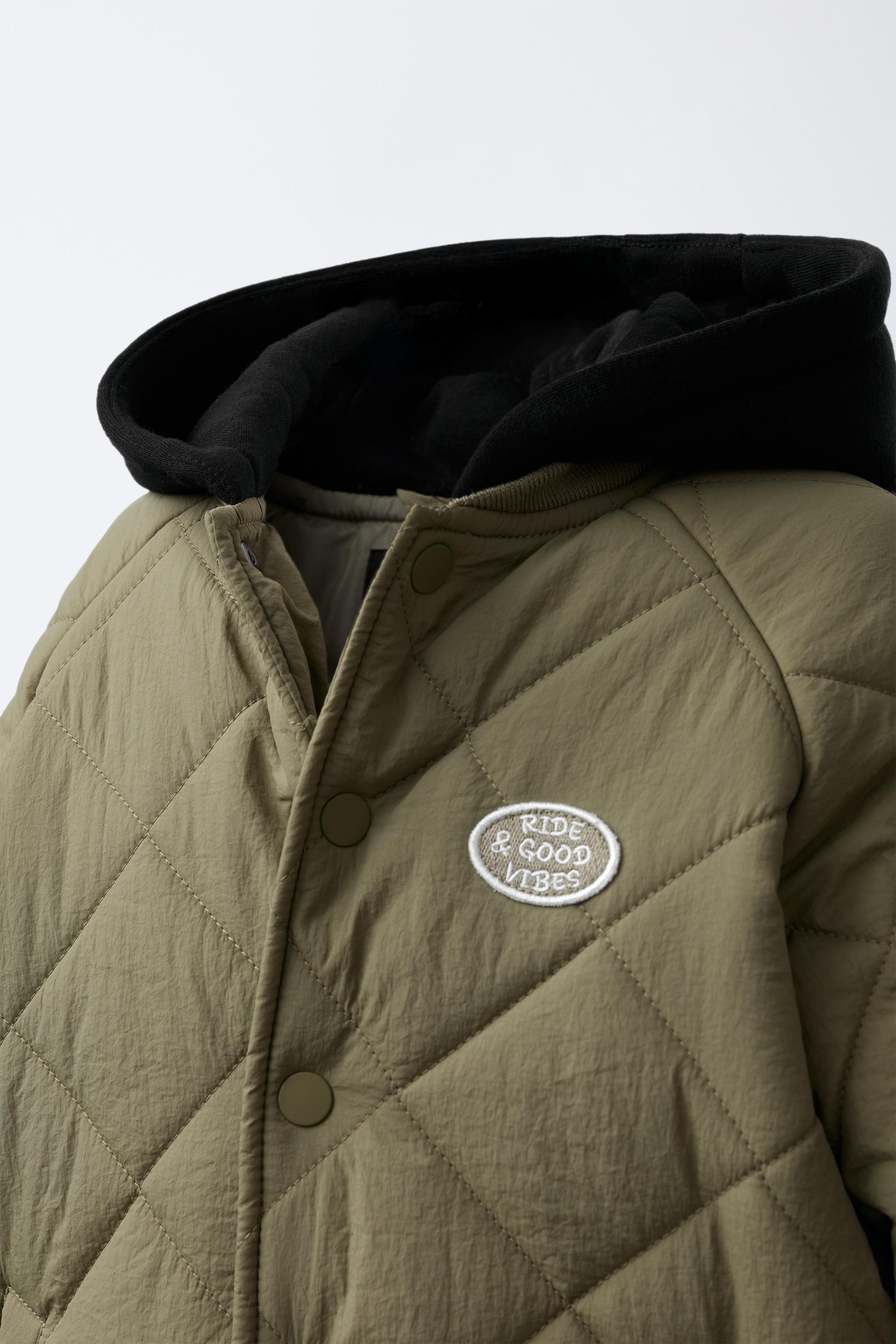 COMBINATION HOODIE PUFFER JACKET | Zara US