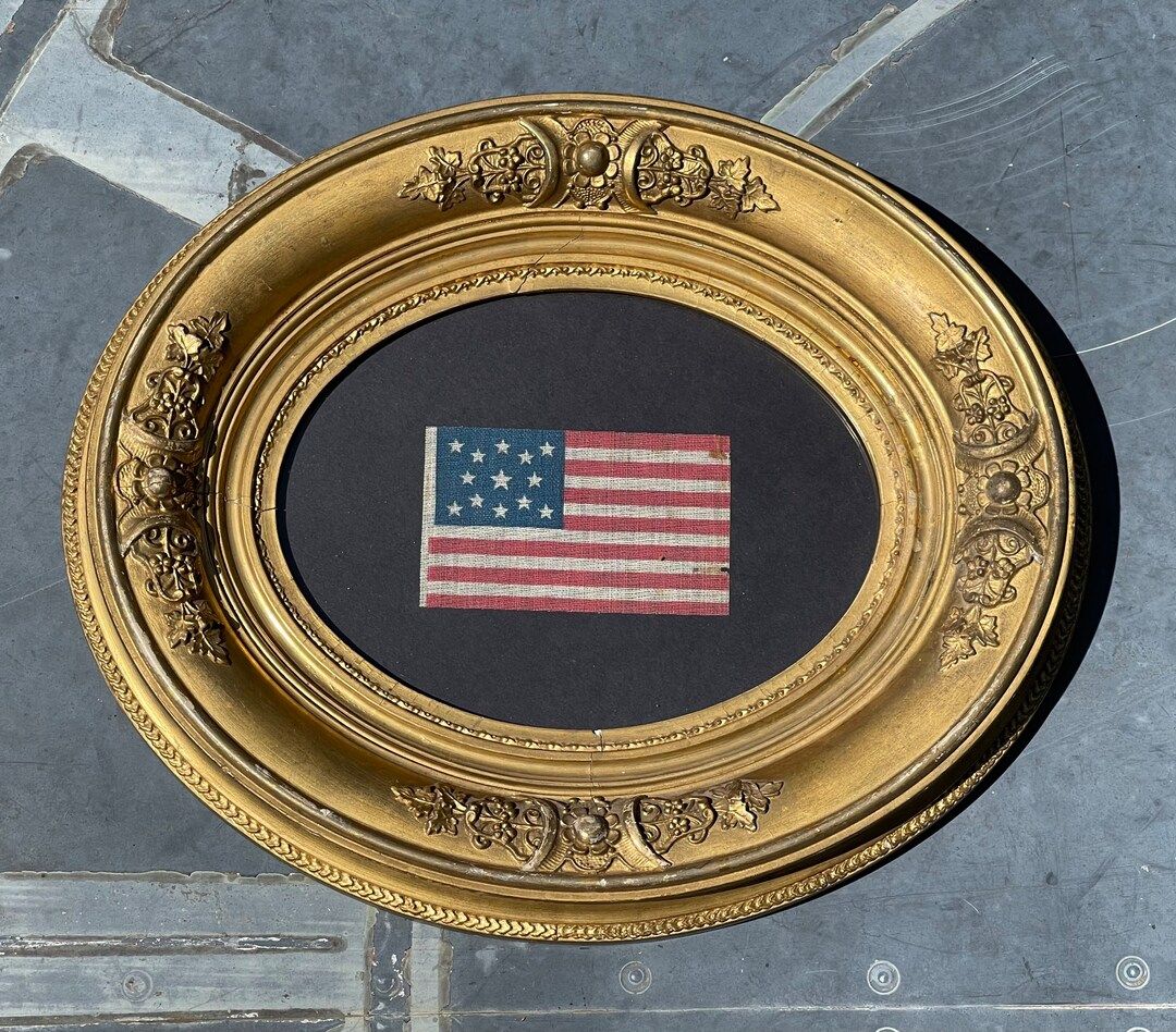 Beautifully framed antique 13 star centennial parade flag circa 1876 | Etsy (US)