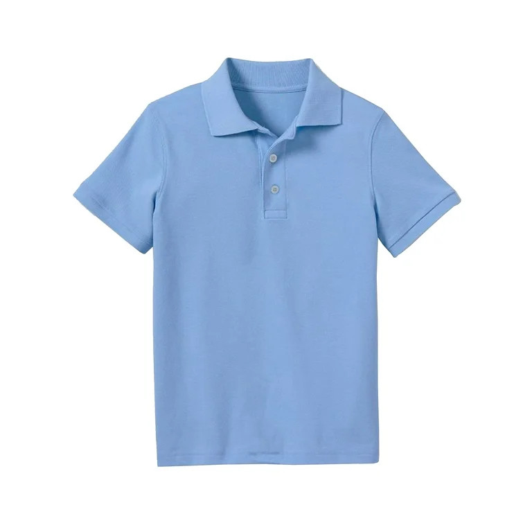 GBH Boys School Uniform Short Sleeve Pique Polo Shirt (Little Boys & Big Boys) - Walmart.com | Walmart (US)