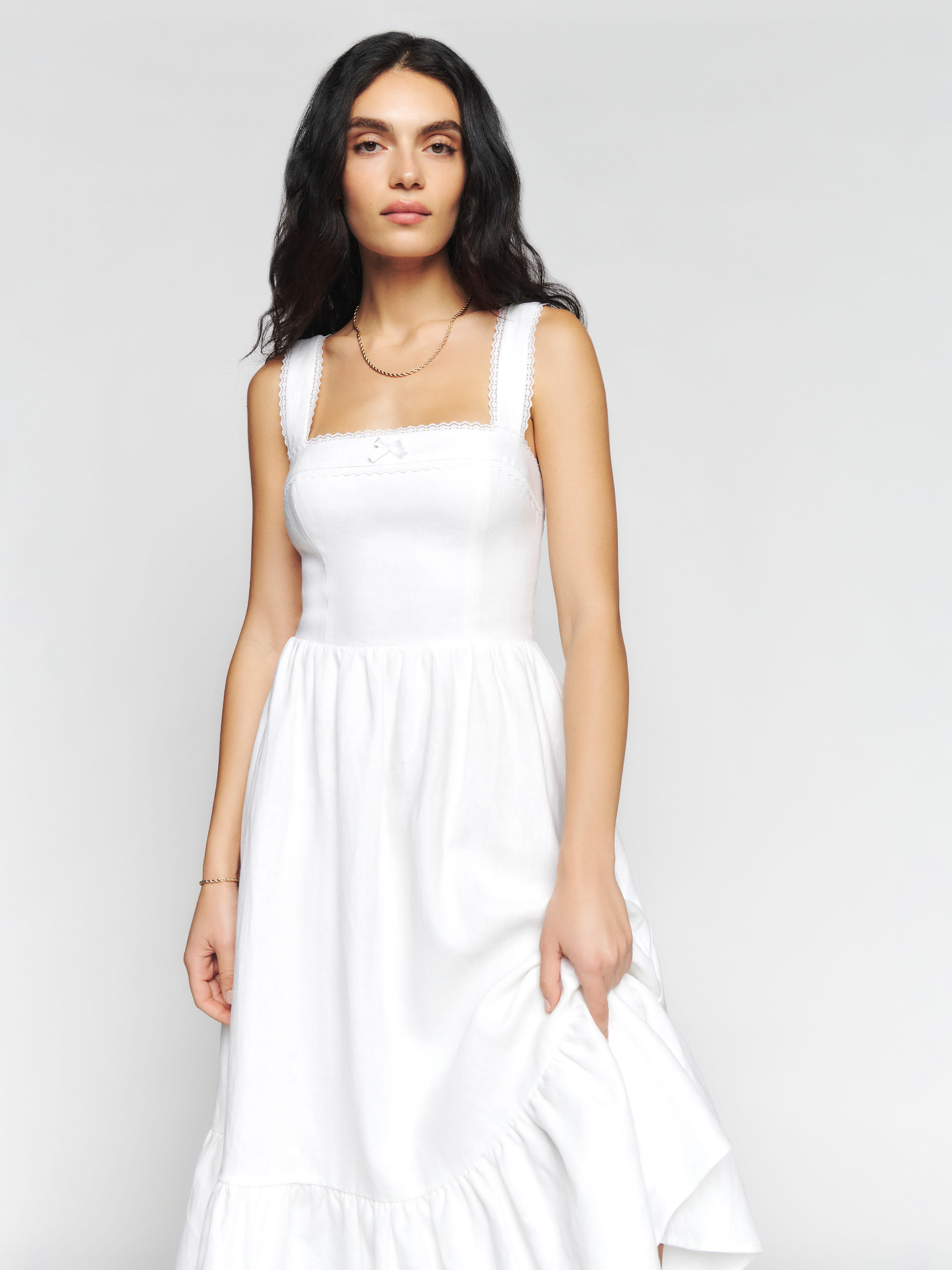 Rowen Linen Dress | Reformation (Global)