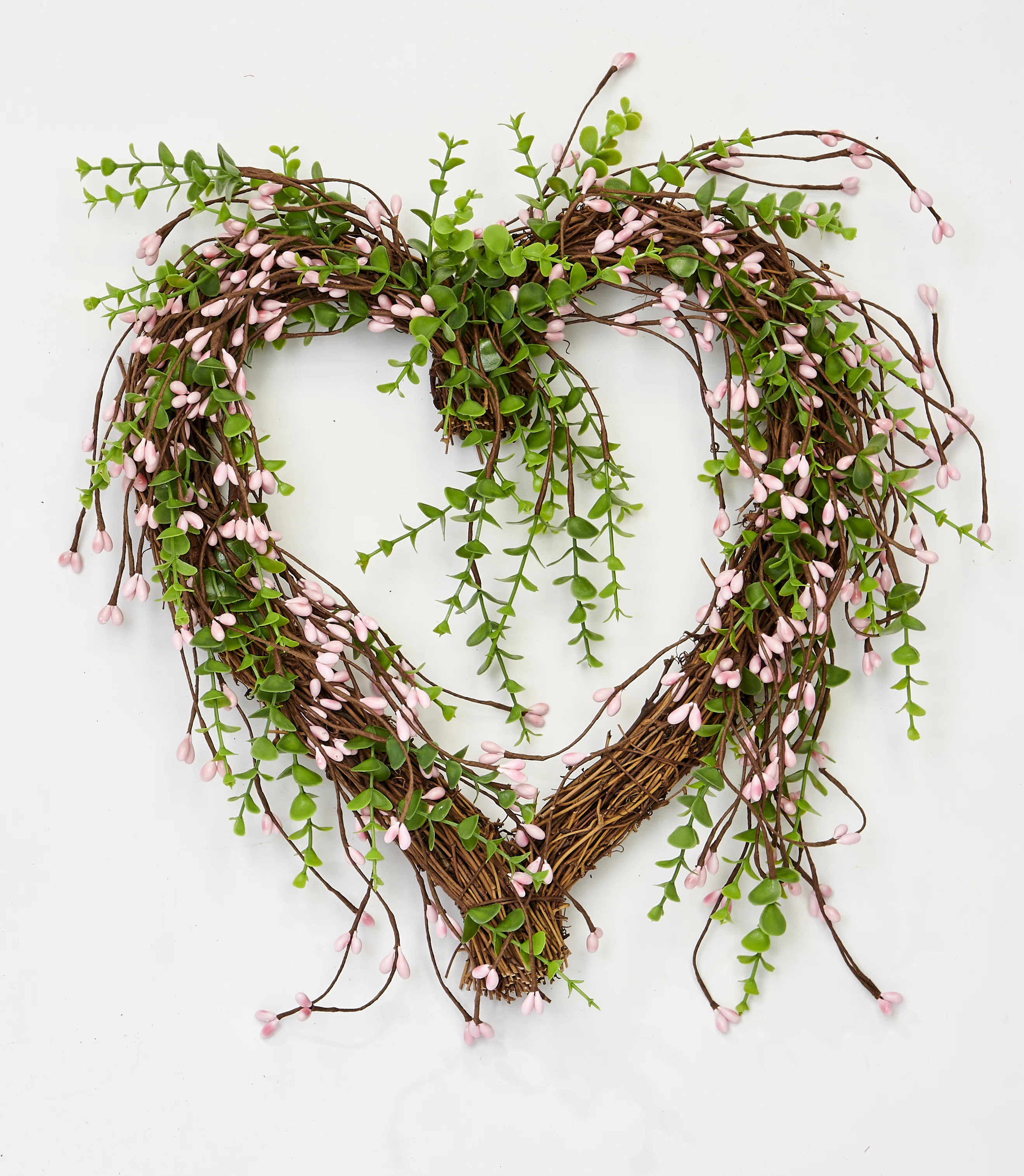 15" Berry Heart Wreath | Wayfair North America