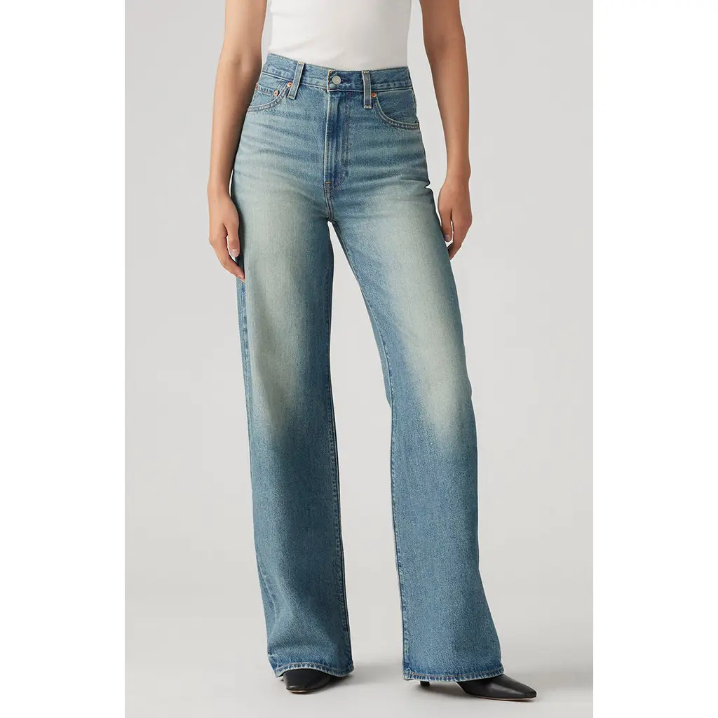 levi's Ribcage High Waist Wide Leg Jeans in Tint Story at Nordstrom, Size 32 X 30 | Nordstrom