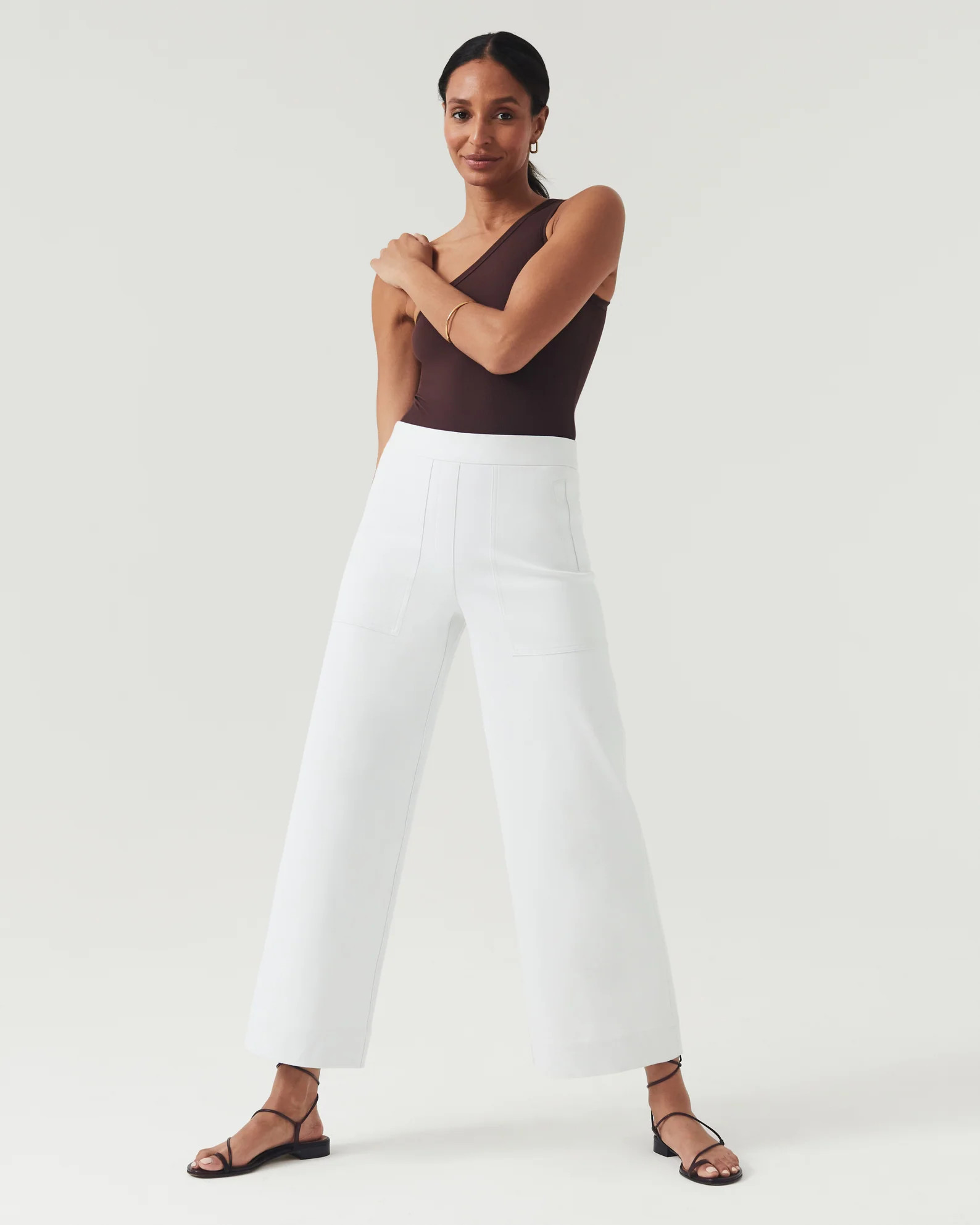 On-the-Go Wide Leg Pant with Ultimate Opacity Technology | Spanx Canada