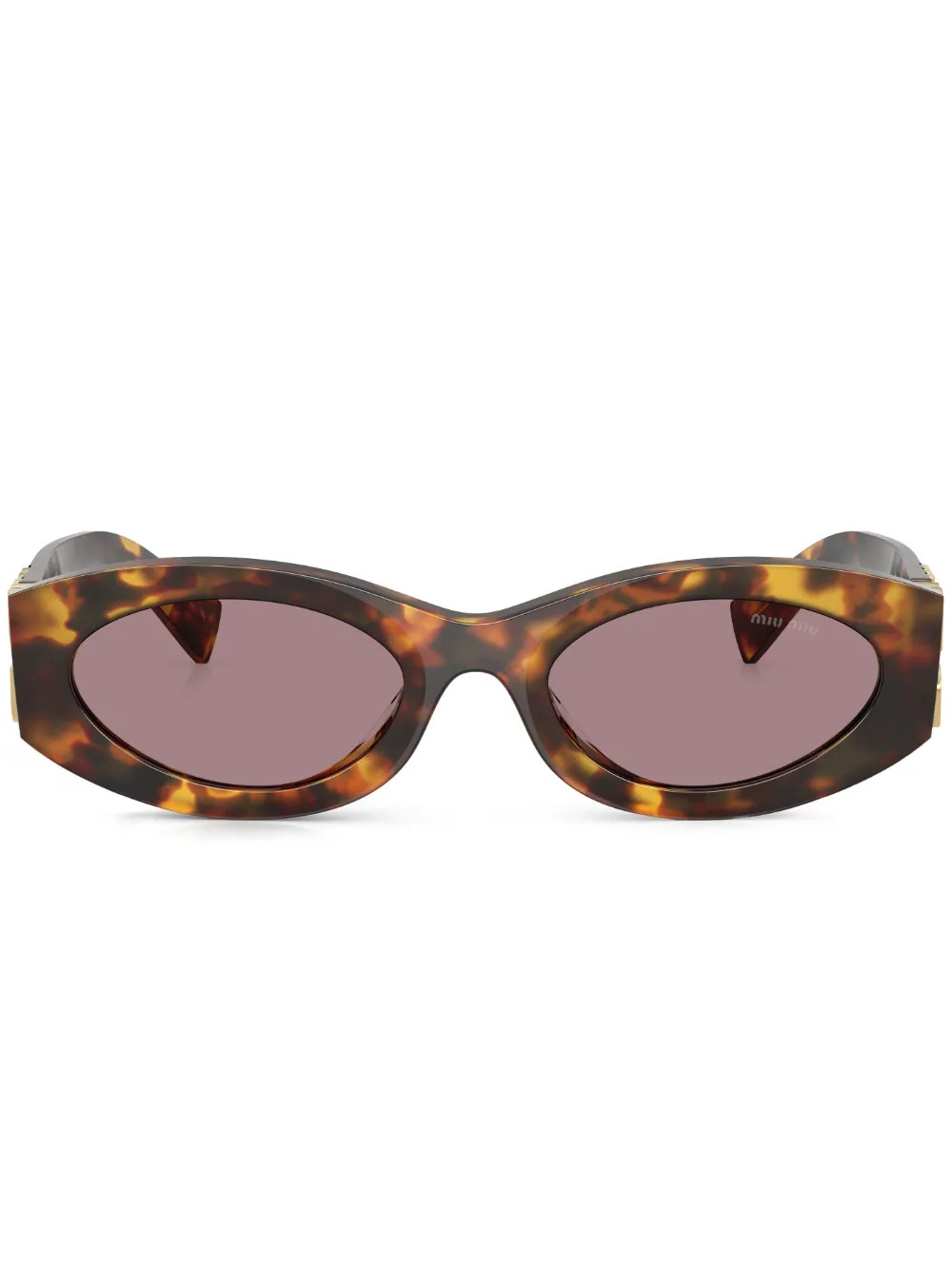 Miu Miu Eyewear Glimpse Sunglasses | Brown | FARFETCH BG | Farfetch Global