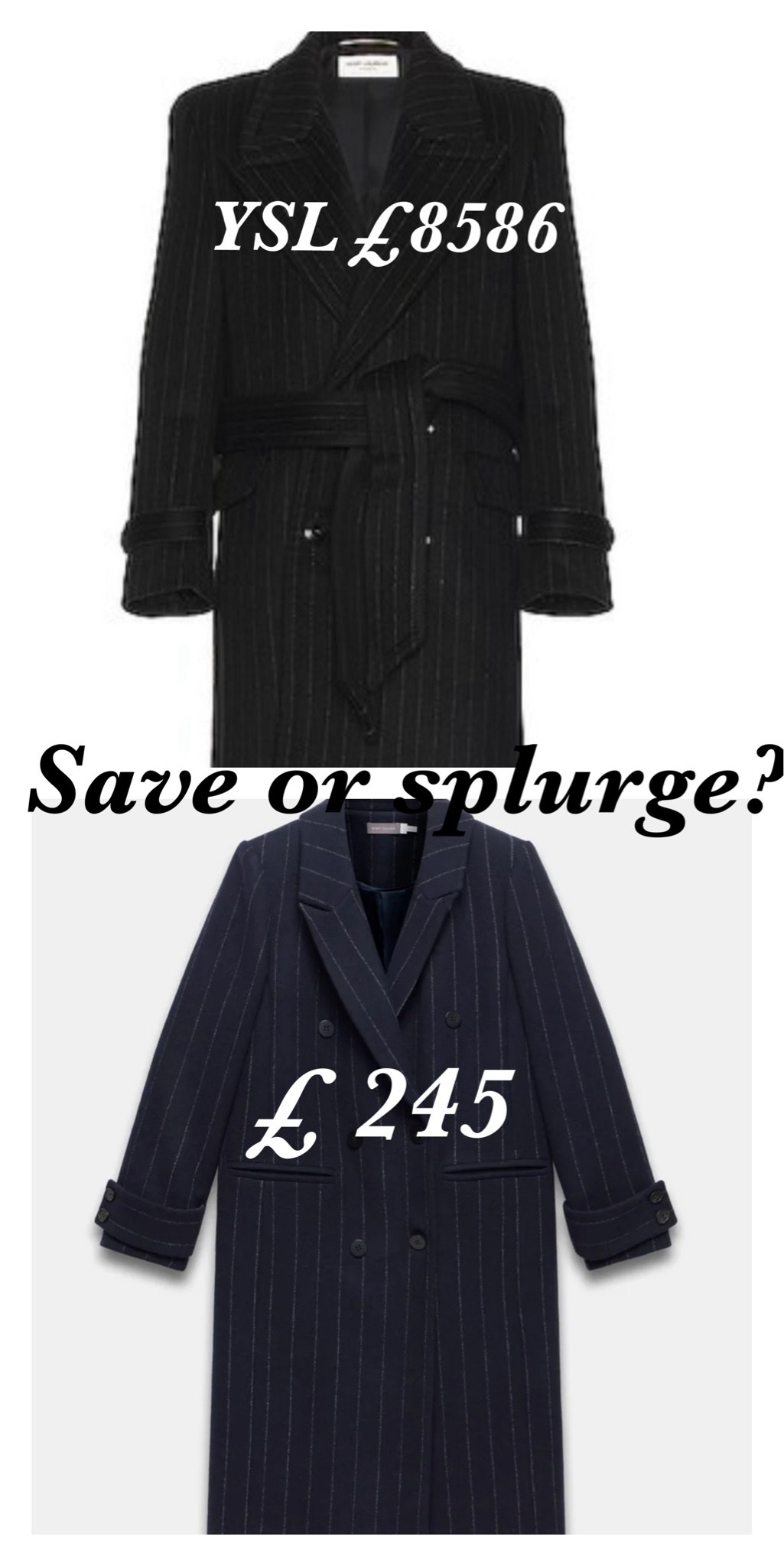 Ysl coat, ysl coat dupe, navy coat, striped coat, mint velvet coat, use code EVAM15 for 15 % off for mint velvet (valid until 30/09) 