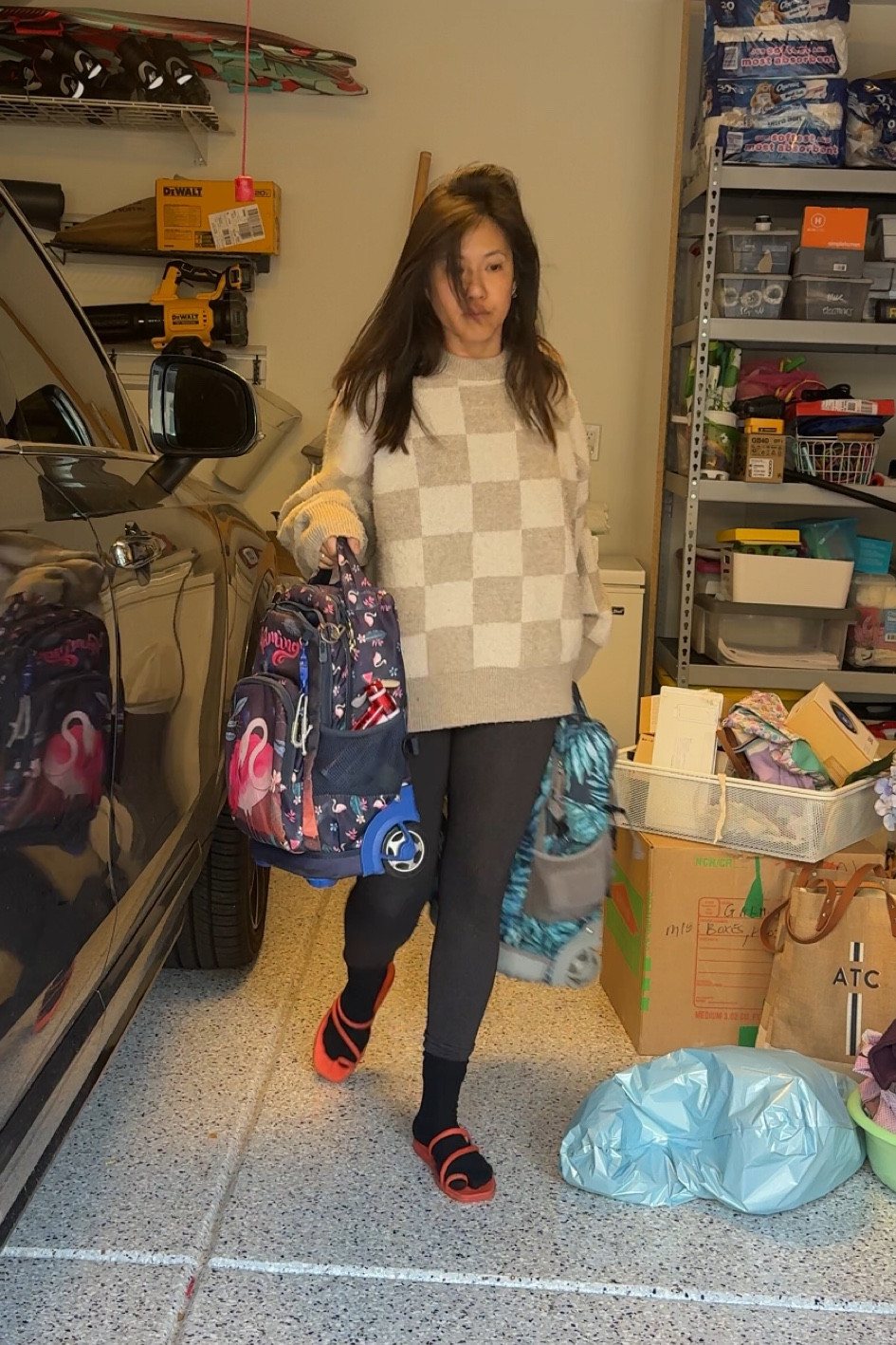 Just a cozy sweatshirt on repeat 

Wearing size S In sweater and 6 in Sezane Bobby (shown in IG vid)

COZY