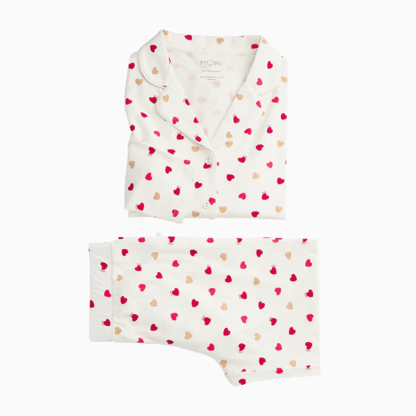 Women's Love Hearts Pajama Set | Baby Mori (US)