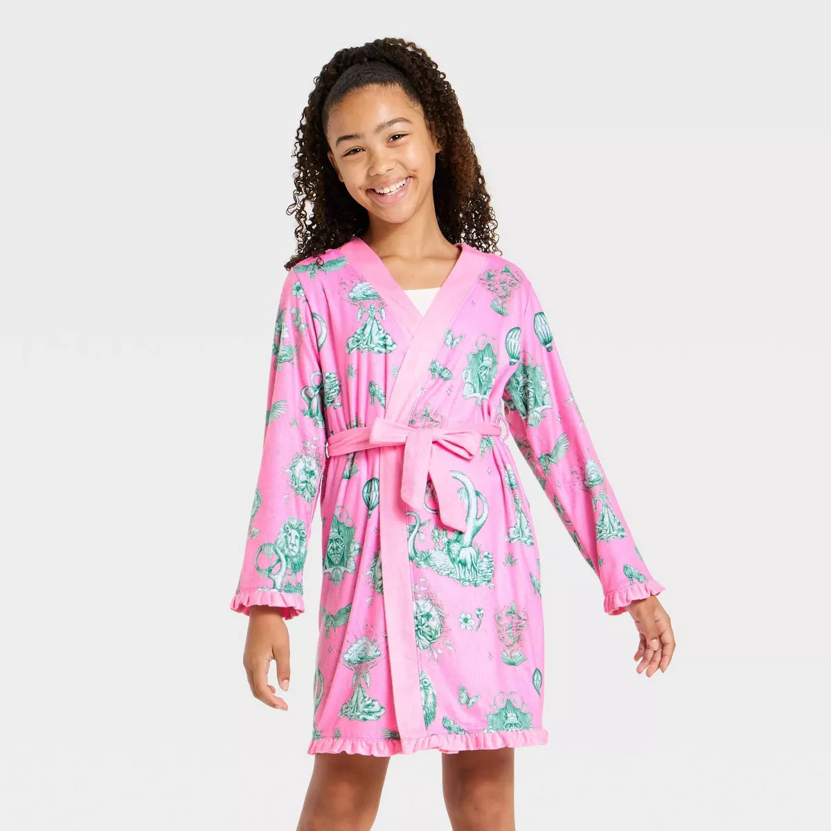 Girls' Wicked x Katie Kime Robe - Pink | Target