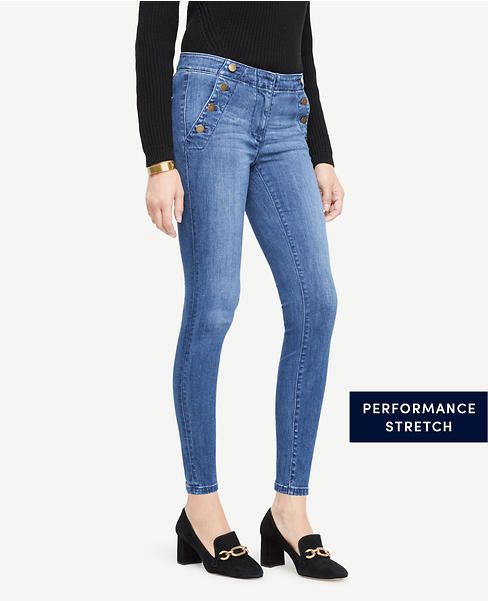 Sailor All Day Skinny Jeans In Ultramarine Wash | Ann Taylor (US)
