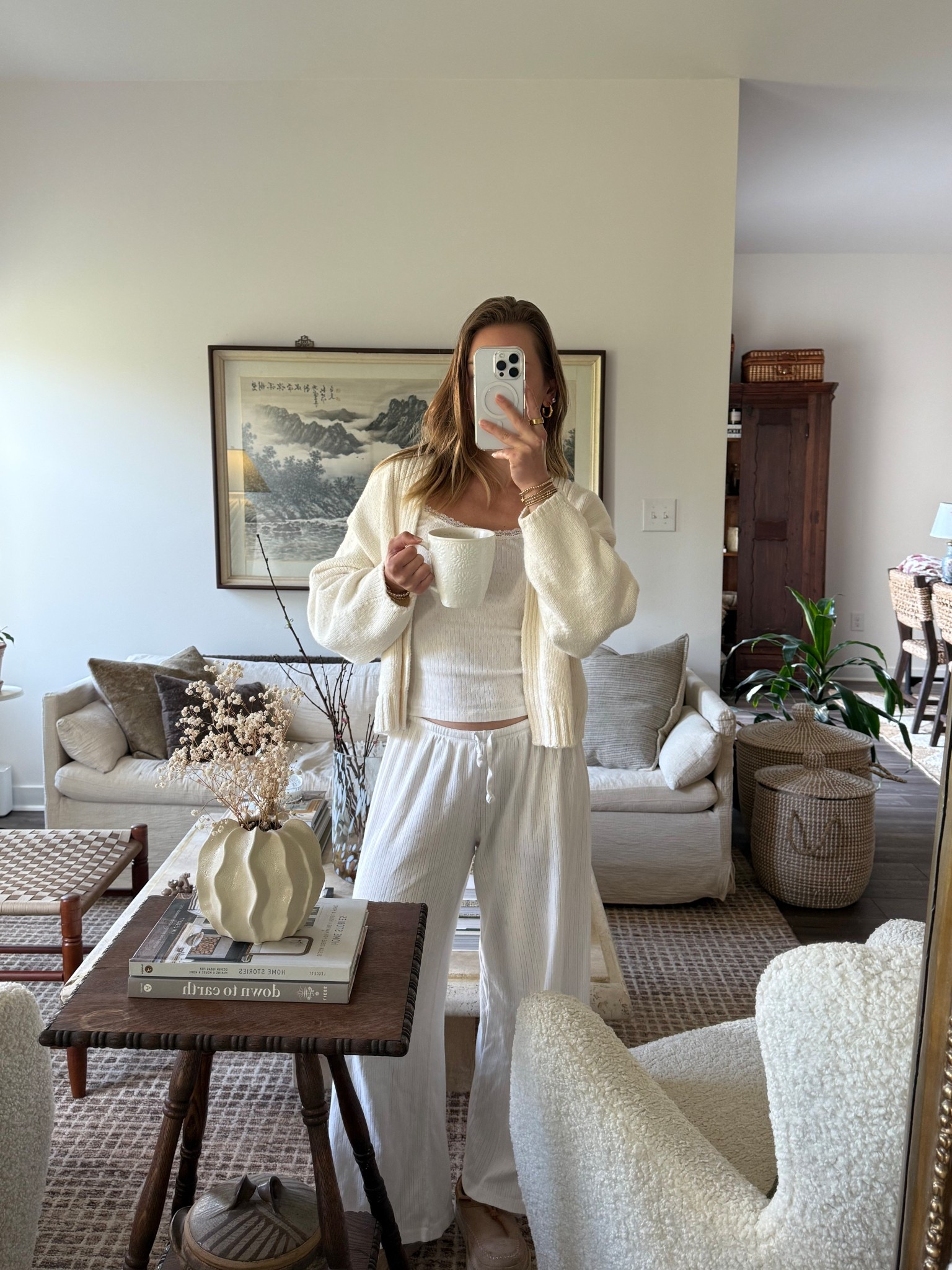 5/1/25 morning lounge outfit 🫶🏼 morning cozy lounge outfit, casual loungewear set, cozy morning outfit, soft lounge clothes, at home outfit idea, neutral loungewear, comfy stay at home outfit, matching lounge set, cozy girl aesthetic, slow morning outfit, soft life loungewear, everyday cozy fit, warm weather lounge look, soft basics, homebody outfit, soft and neutral outfit, cozy casual outfit, comfort-first fashion, slow living outfit inspo

