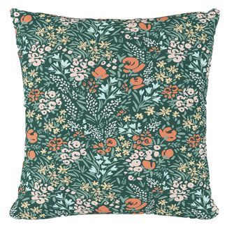 Green Floral Throw Pillow - Skyline Furniture | Target