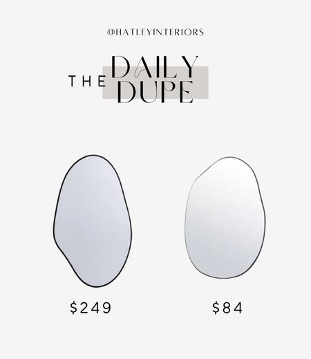 Today’s daily dupe! 

blob mirror, anthropology dupe, wall mirror, wall decor, home decor, designer dupe, look for less 

#LTKfindsunder100 #LTKhome