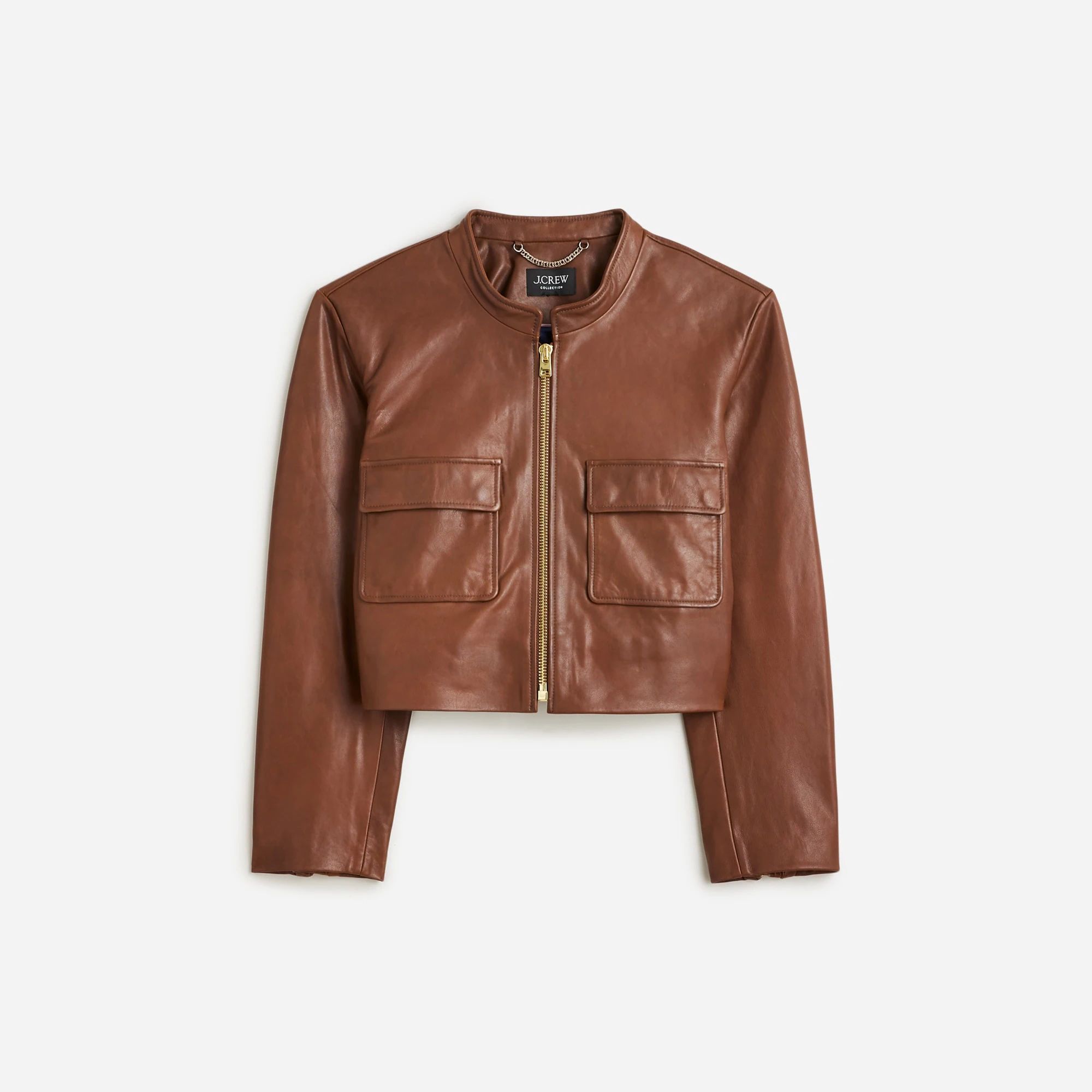J.Crew: Collection Distressed Leather Jacket For Women | J.Crew US