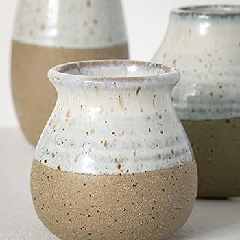 3 Petite Ceramic Vases | Amazon (US)