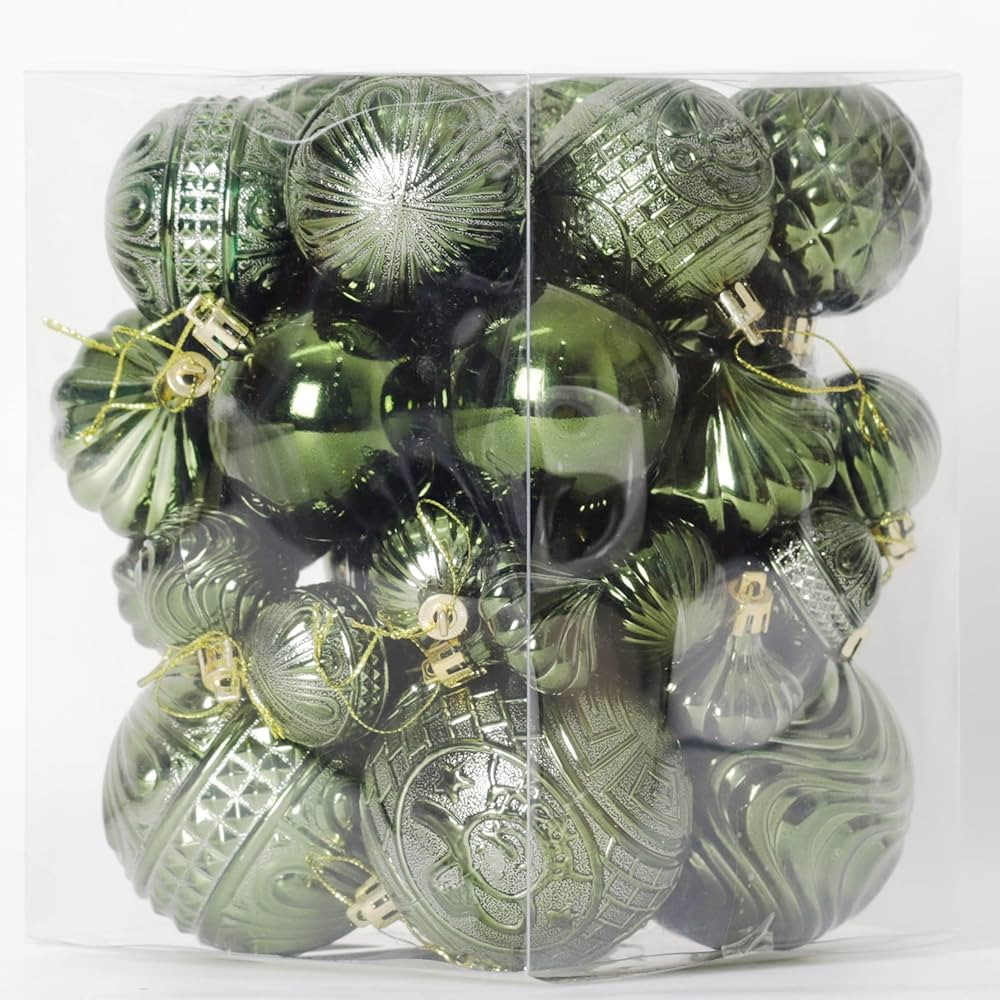 Christmas Ornaments Set with 36pcs Shatterproof Christmas Tree Decorations Multi-Size Christmas B... | Amazon (US)