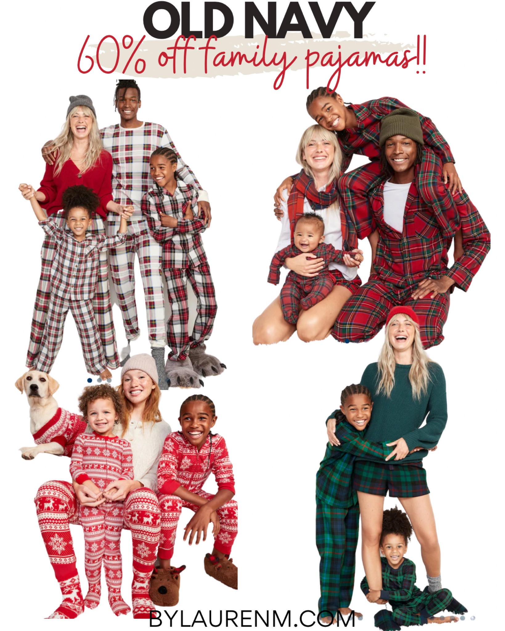 60% off family matching pajamas for Black Friday cyber Monday! Old navy pjs on sale! Pajama pants only $5! 

#LTKCyberweek #LTKfamily #LTKsalealert
