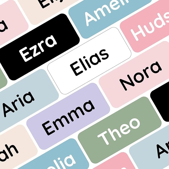 – Personalized Name Labels for Kids (60) – Waterproof & Durable Stickers for Clothing, School... | Amazon (US)