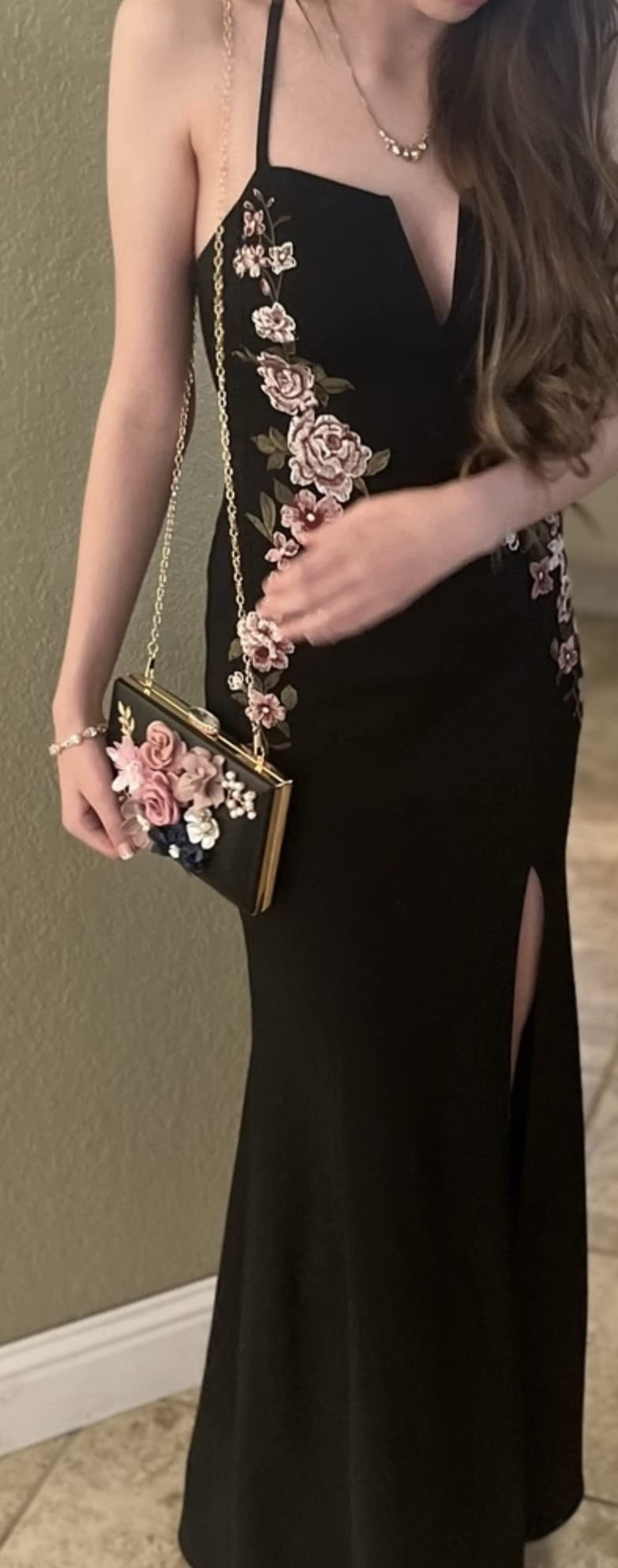 Milisente Evening Bag for Women, Flower Wedding Evening Clutch Purse Bride Floral Clutch Bag | Amazon (US)