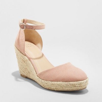 Women's Olivia D'Orsay Closed Toe Espadrille Wedge - A New Day™ | Target