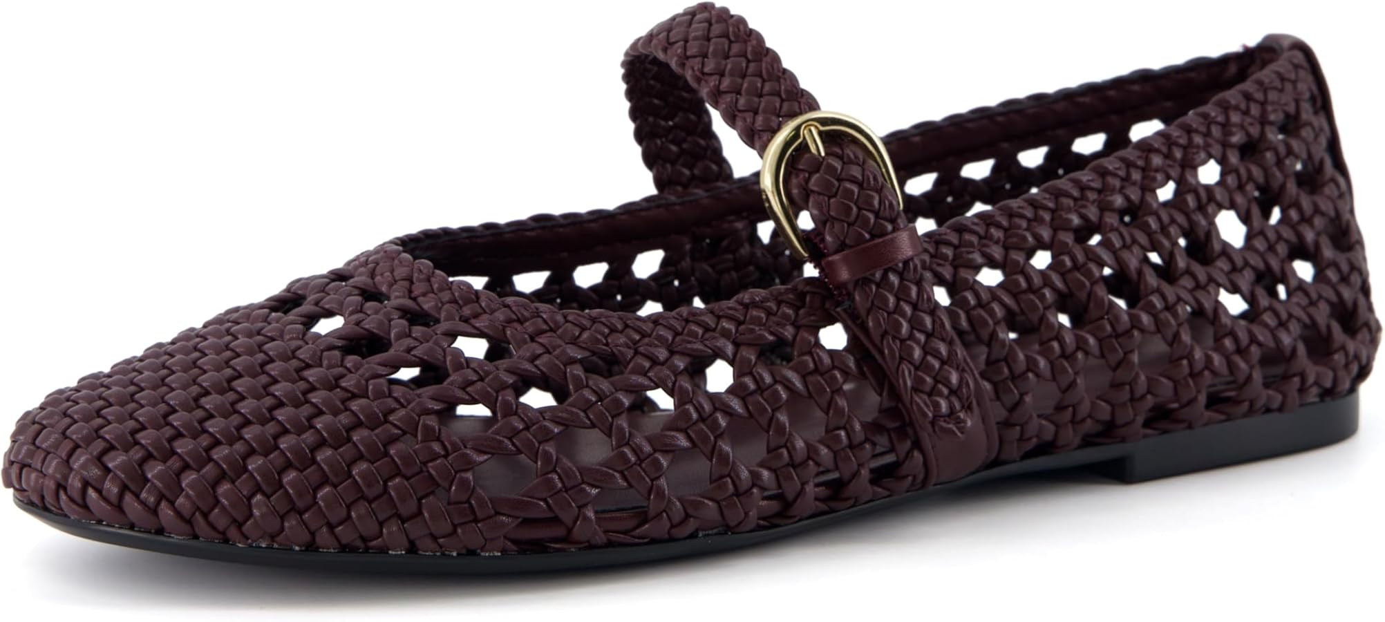 CUSHIONAIRE Windsor Woven Womens Flats with Adjustable Strap – Comfortable Mary Jane Ballet Fla... | Amazon (US)