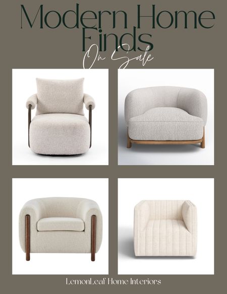 Gorgeous swivel chairs and oversized armchairs. Add modern lines to your home! On SALE At wayfair 


#LTKSaleAlert #LTKHome #LTKStyleTip