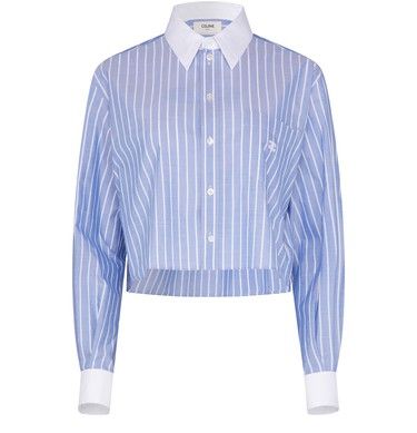 Cropped shirt in striped cotton | 24S (APAC/EU)