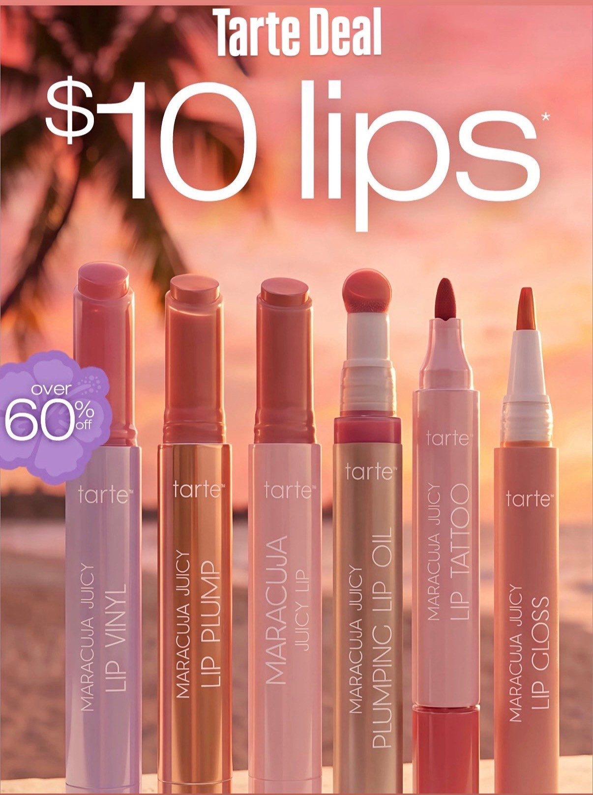 Tarte Cosmetics sale! $10 juicy lips 🙌🏼

#LTKSaleAlert #LTKBeauty #LTKOver40