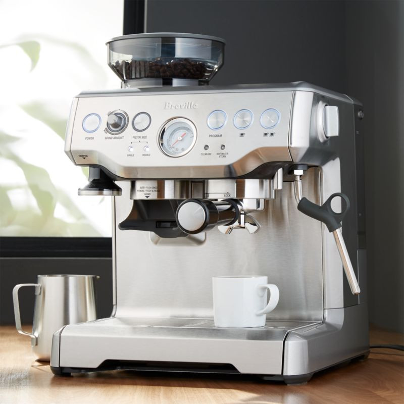Breville Barista Express Espresso Machine + Reviews | Crate and Barrel | Crate & Barrel
