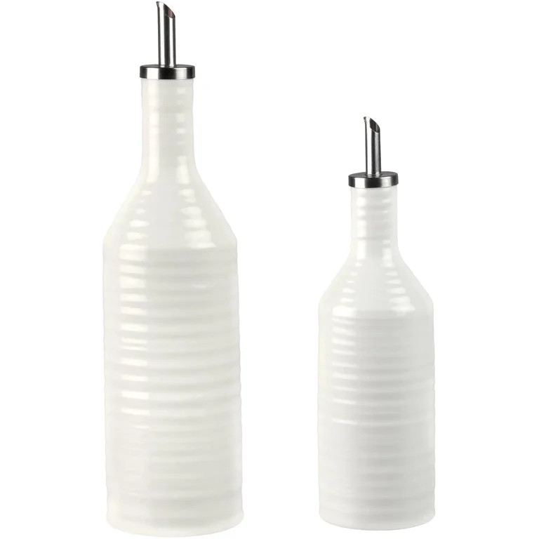 Portmeirion Sophie Conran Oil and Vinegar Drizzler Set - White | Walmart (US)