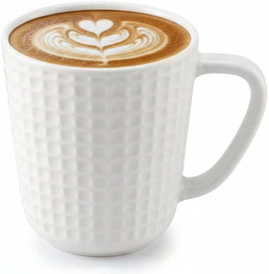 Large Coffee Mug - 20 oz White Coffee Mugs, Ceramic Big Coffee Mug with Handle, Porcelain Mug for... | Amazon (US)