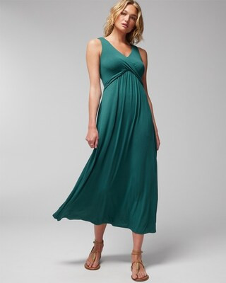 V-neck Twist Maxi Bra Dress | SOMA