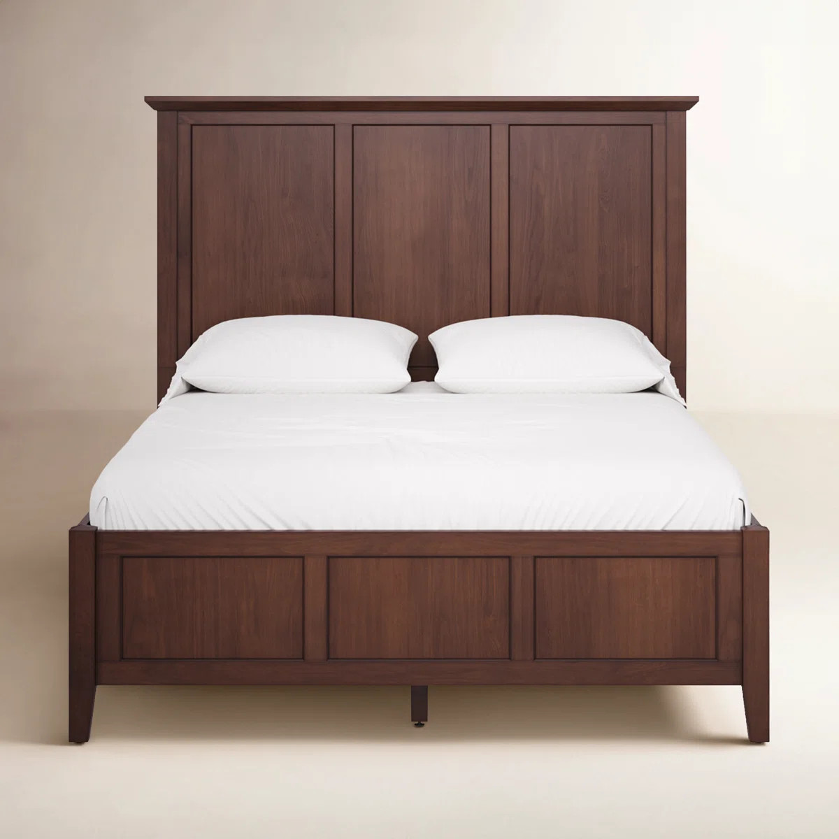 Renee Solid Wood Standard Bed with Panel Headboard | Wayfair North America