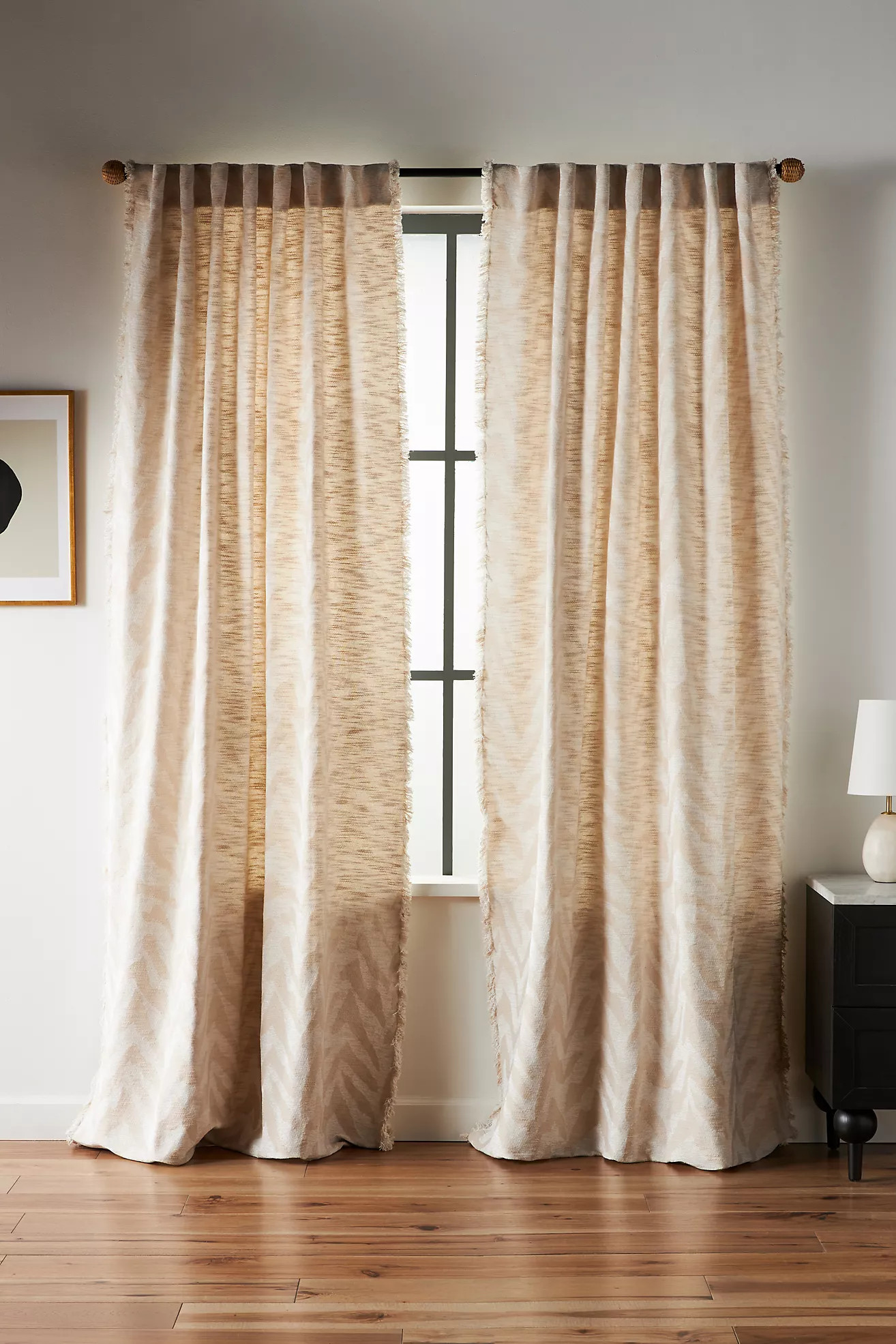 Calantha Jacquard Curtain | Anthropologie (US)